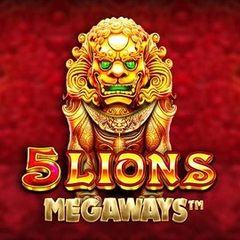 Slots logo of 5 Lions Megaways from Pragmatic Play at O'Reels Casino UK