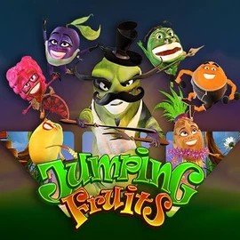 Jumping Fruits by Wazdan, showcased at reelsoncasinoo.com – game logo